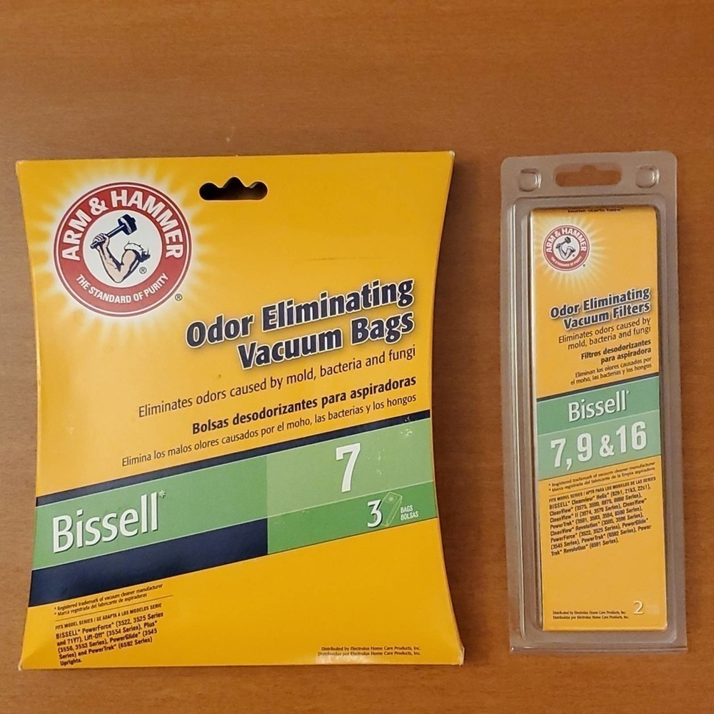 Arm & Hammer Bissell Style 7 Odor‑Eliminating Vacuum Bags + Filter (New)